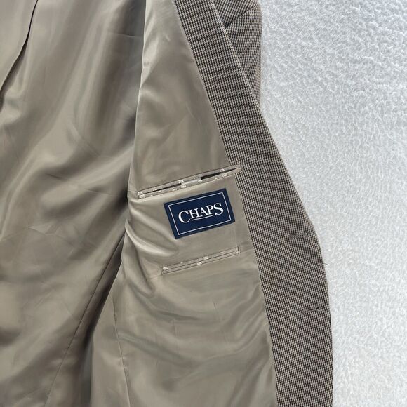 Chaps Ralph Lauren Blazer Men 46R Multicolor Polyester 2 Button Front Sport Coat - Picture 6 of 13